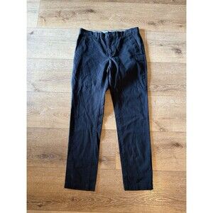 Lacoste Mens Chino Twill Black Pants Regular Fit Sz 32 x 32 Stretch Cotton